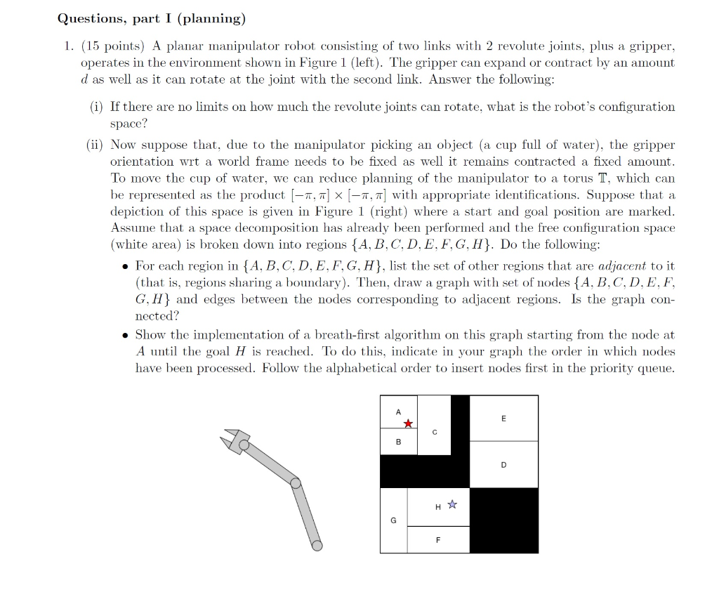 t in the priority queue . Questions, part I