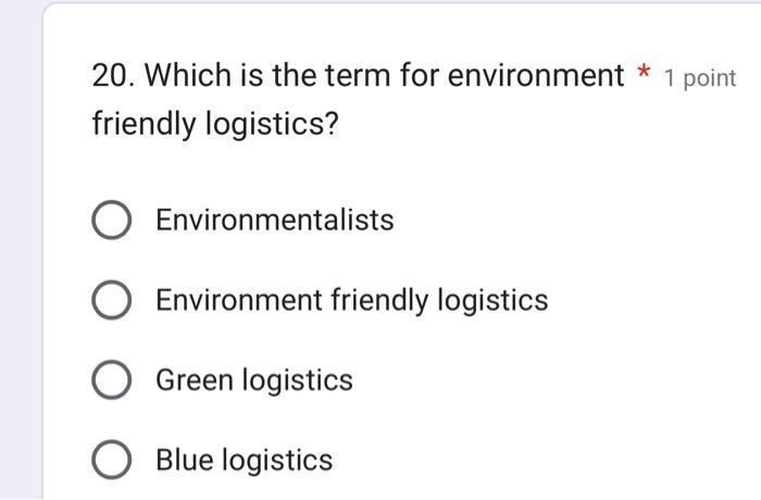 international logistics 16. Other nontariff