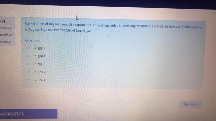 Question 7 Which of these items would be most