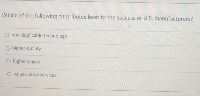 Which of the following contributes least to the