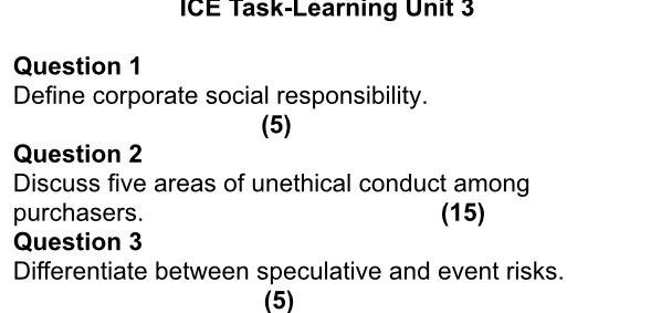 ICE Task-Learning Unit 3 Question 1 Define