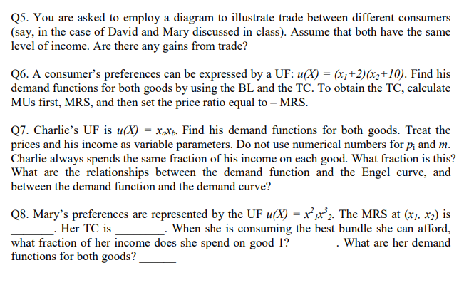 Q5. You are asked to employ a diagram to