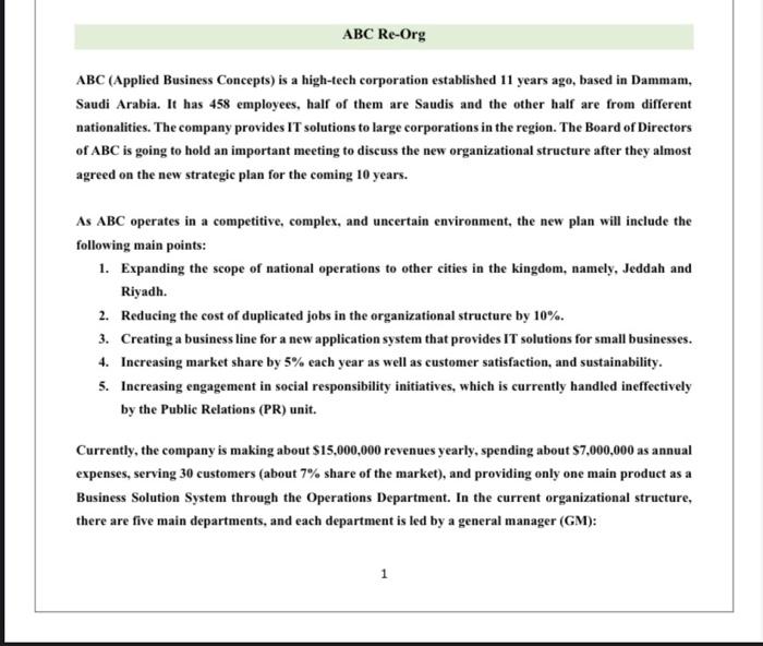 ABC (Applied Business Concepts) is a high-tech