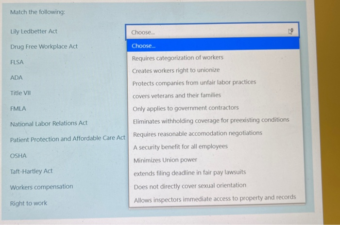 match the terms on the left to the definitions on