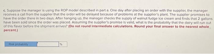 Demand for walnut fudge Ice cream at the Sweet