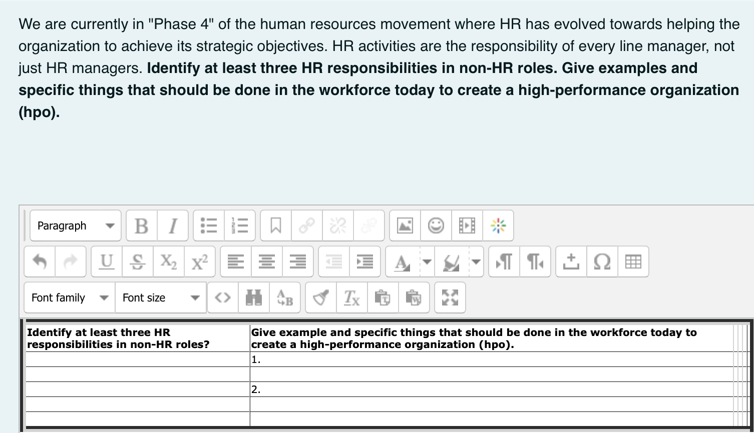 We are currently in "Phase 4" of the human