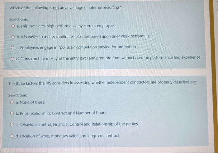 Which of the following is not an advantage of