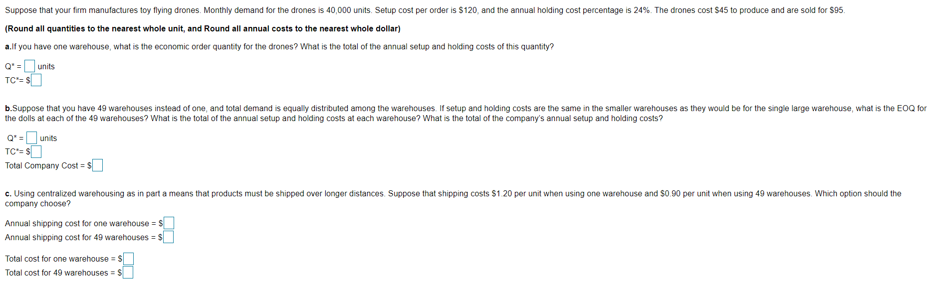 Suppose that your firm manufactures toy flying