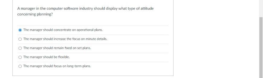 A manager in the computer software industry