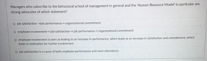 A manager (leader) wishing to influence employee