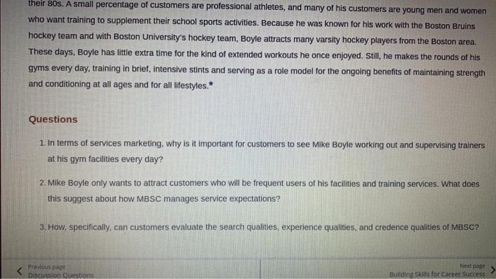 answer their 80s. A small percentage of customers