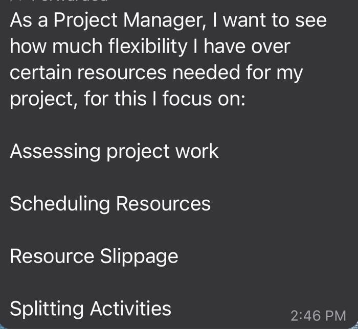 As a Project Manager, I want to see how much