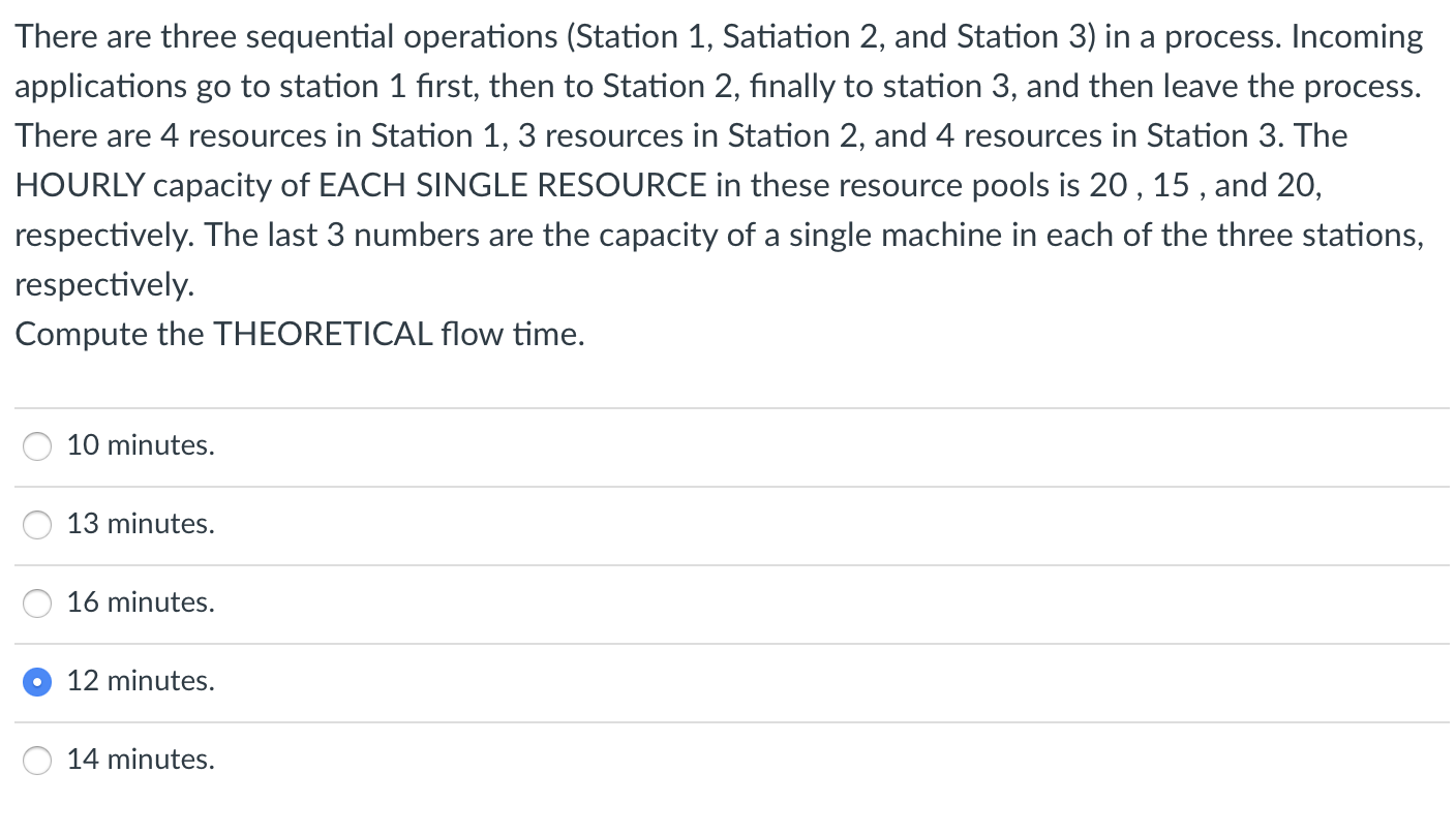 There are three sequential operations (Station 1,