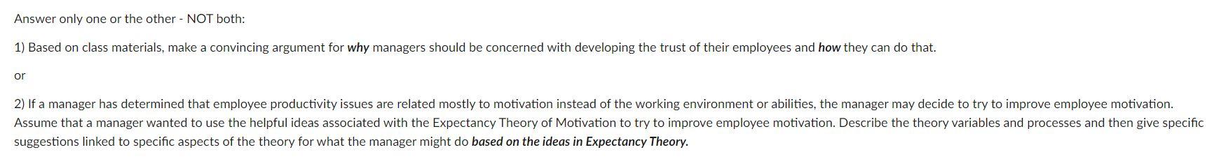 1) Based on class materials, make a convincing