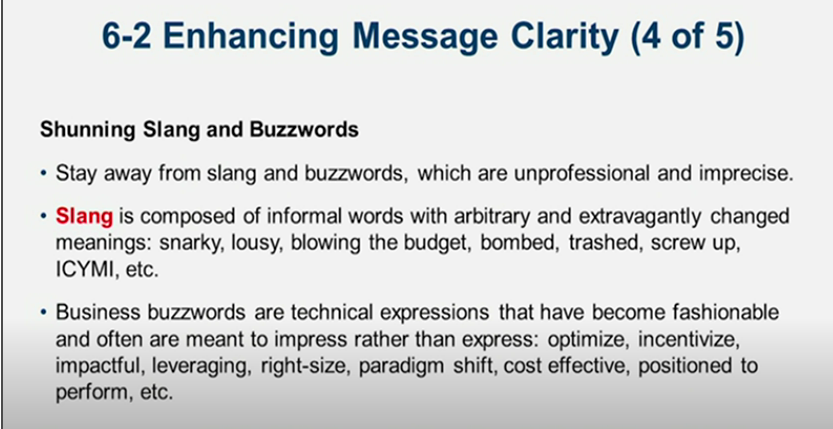 Learn It: Chapter 06 Revising Business Messages: