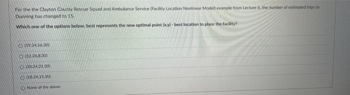 For the the Clayton County Rescue Squad and