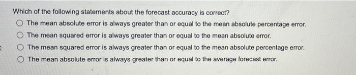 Which of the following statements about the