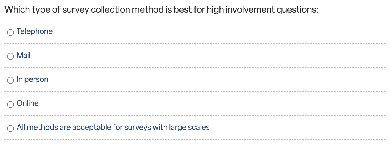 Online surveys generally yield the most