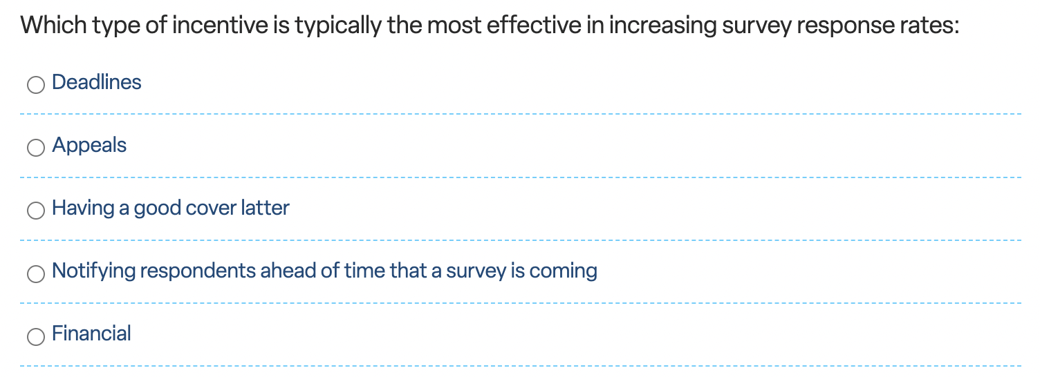 Online surveys generally yield the most