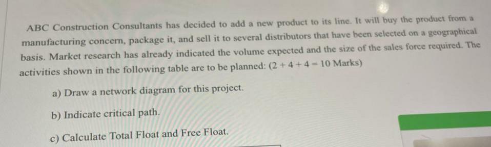 ABC Construction Consultants has decided to add a