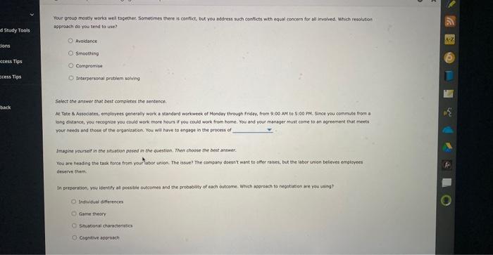 Use your understanding of how to manage confict