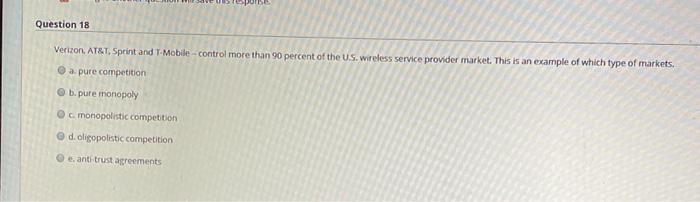 I need answers without explaining Question 18