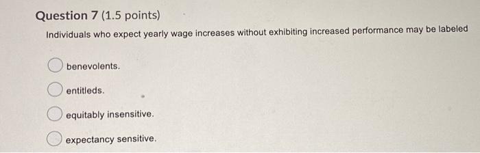 Question 4 (1.5 points) Negative reinforcement