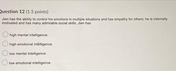 Question 4 (1.5 points) Negative reinforcement