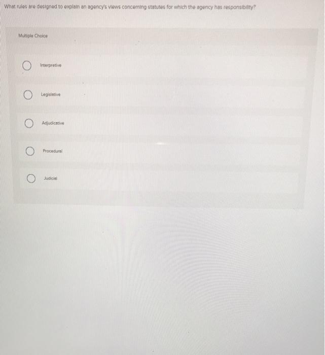 What rules are designed to explain an agency's