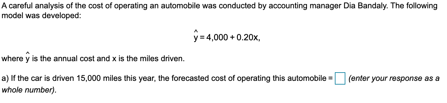 A careful analysis of the cost of operating an