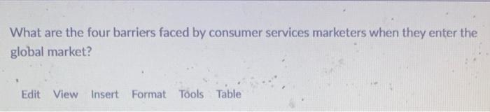 need help with this What are the four barriers