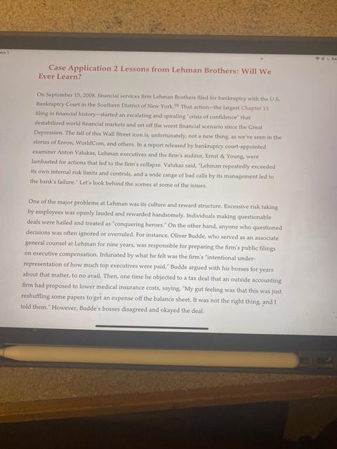 Need help answering the following questions based