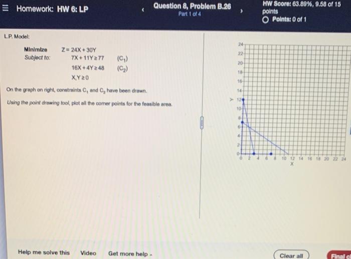 Question 8, Problem B.26 Part 1 of 4 E Homework: