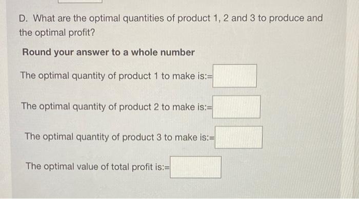 please answer all parts as this is all one