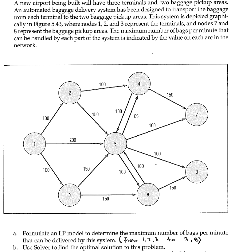 Use Excel please! A new airport being built will