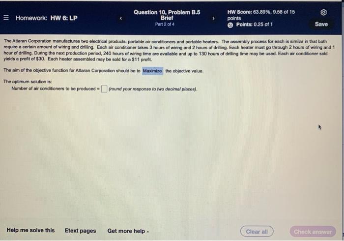 = Homework: HW 6: LP Question 10, Problem B.5