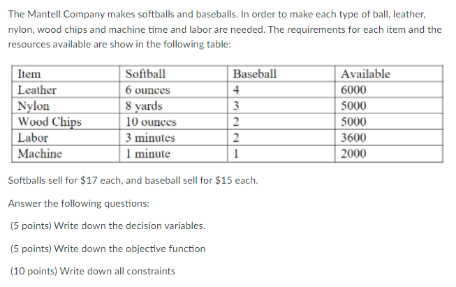 Please show in Excel the work I will appreciate