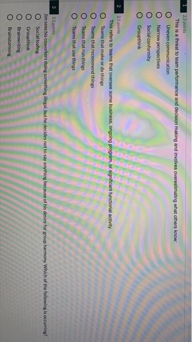 OOOO 25 points This is a threat to team