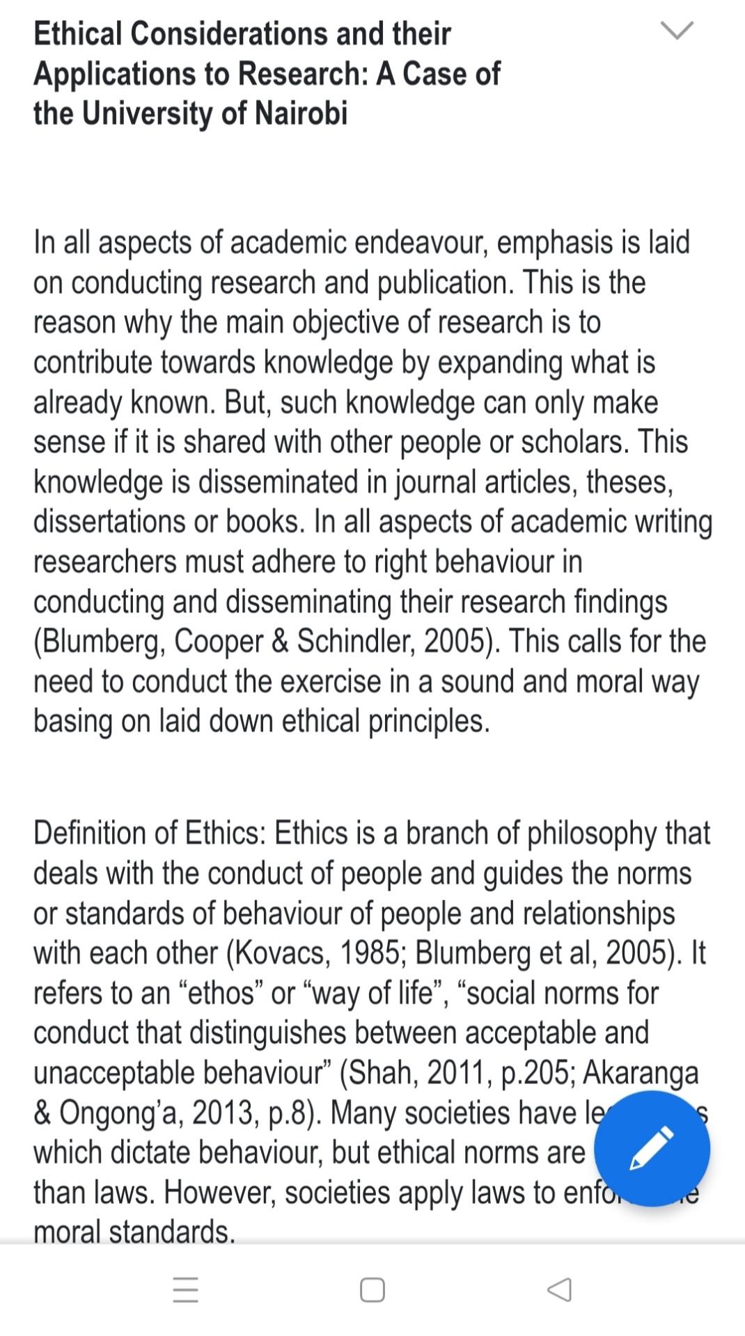 Ethical Considerations and their Applications to