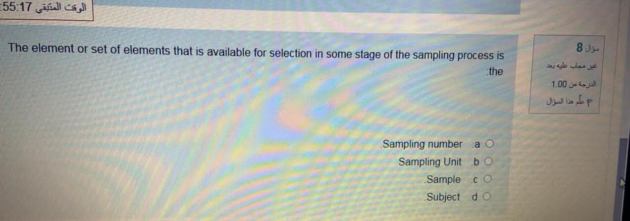 55:17- The element or set of elements that is