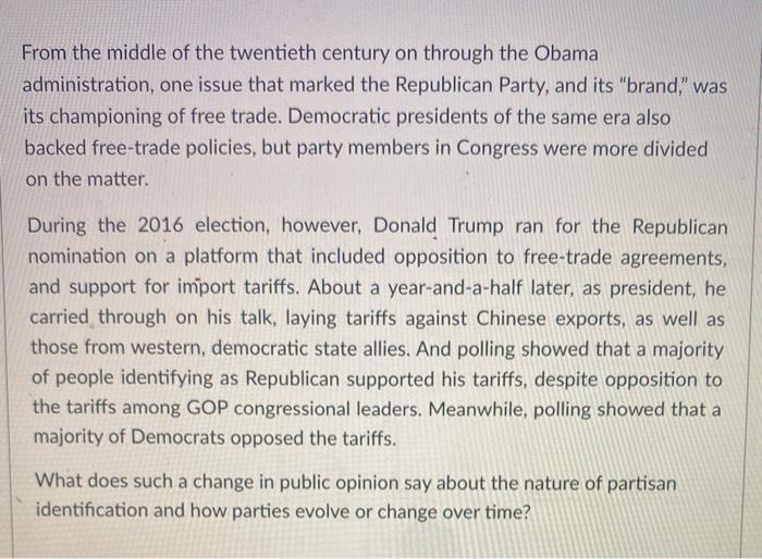 From the middle of the twentieth century on