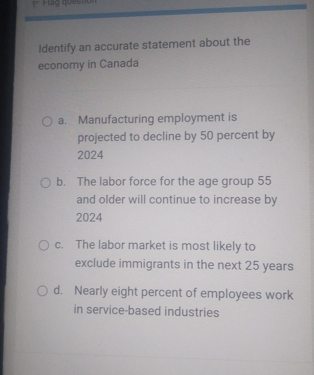 P Flag que Identify an accurate statement about