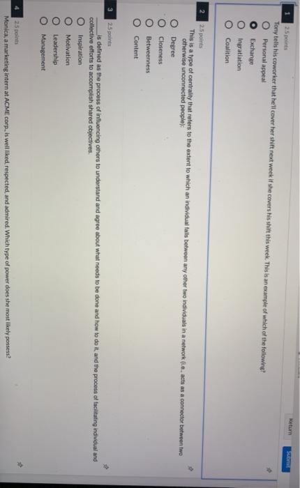 4 2.5 points Monica, a marketing internat ACME