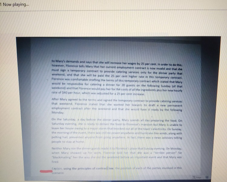1 Now playing... to Mary's demands and says that