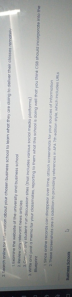 write about University Canada west 2. Search