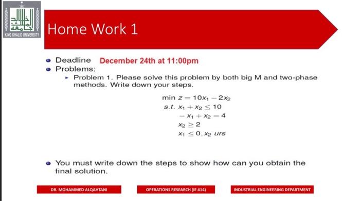 please i need it with tables and for the two ways