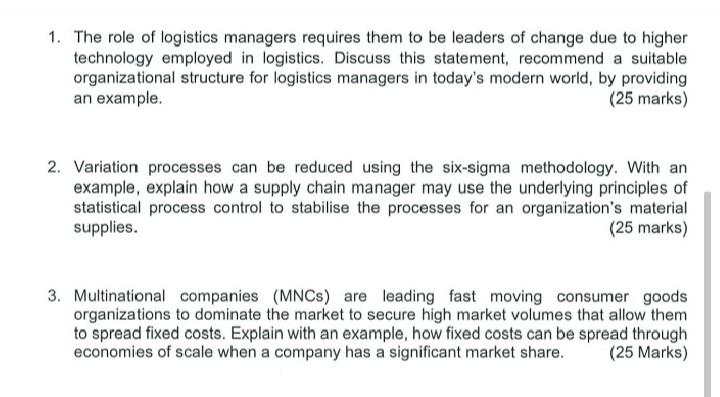 Answer all the questions. Thank you 1. The role