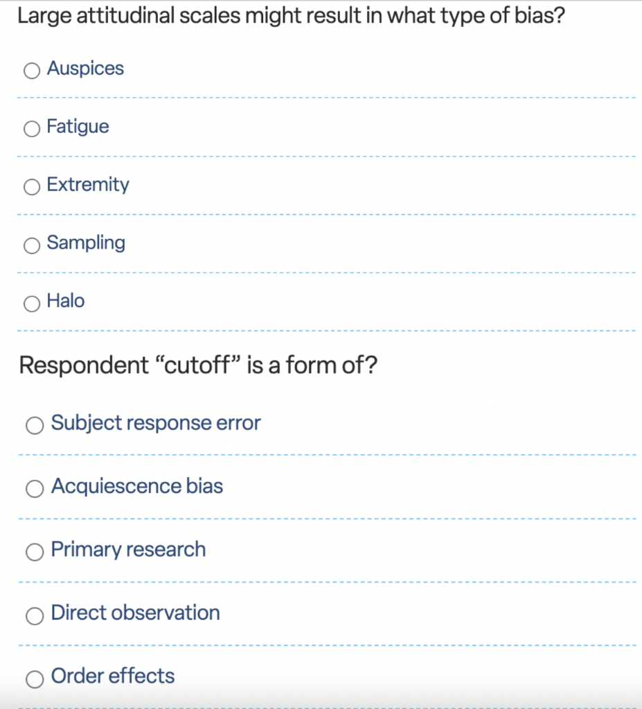 Which statement regarding survey response rates