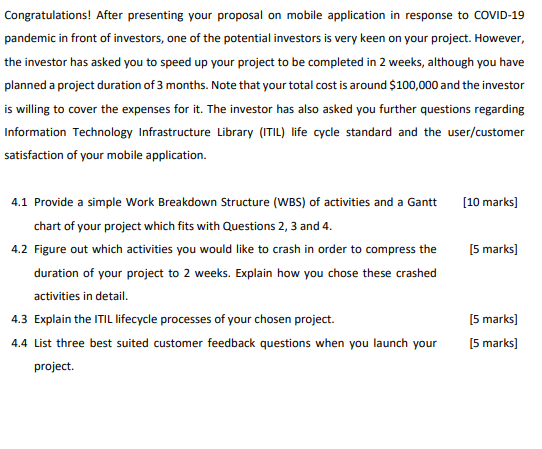 Congratulations! After presenting your proposal