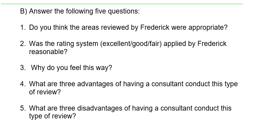 Write a Case study report by answering questions